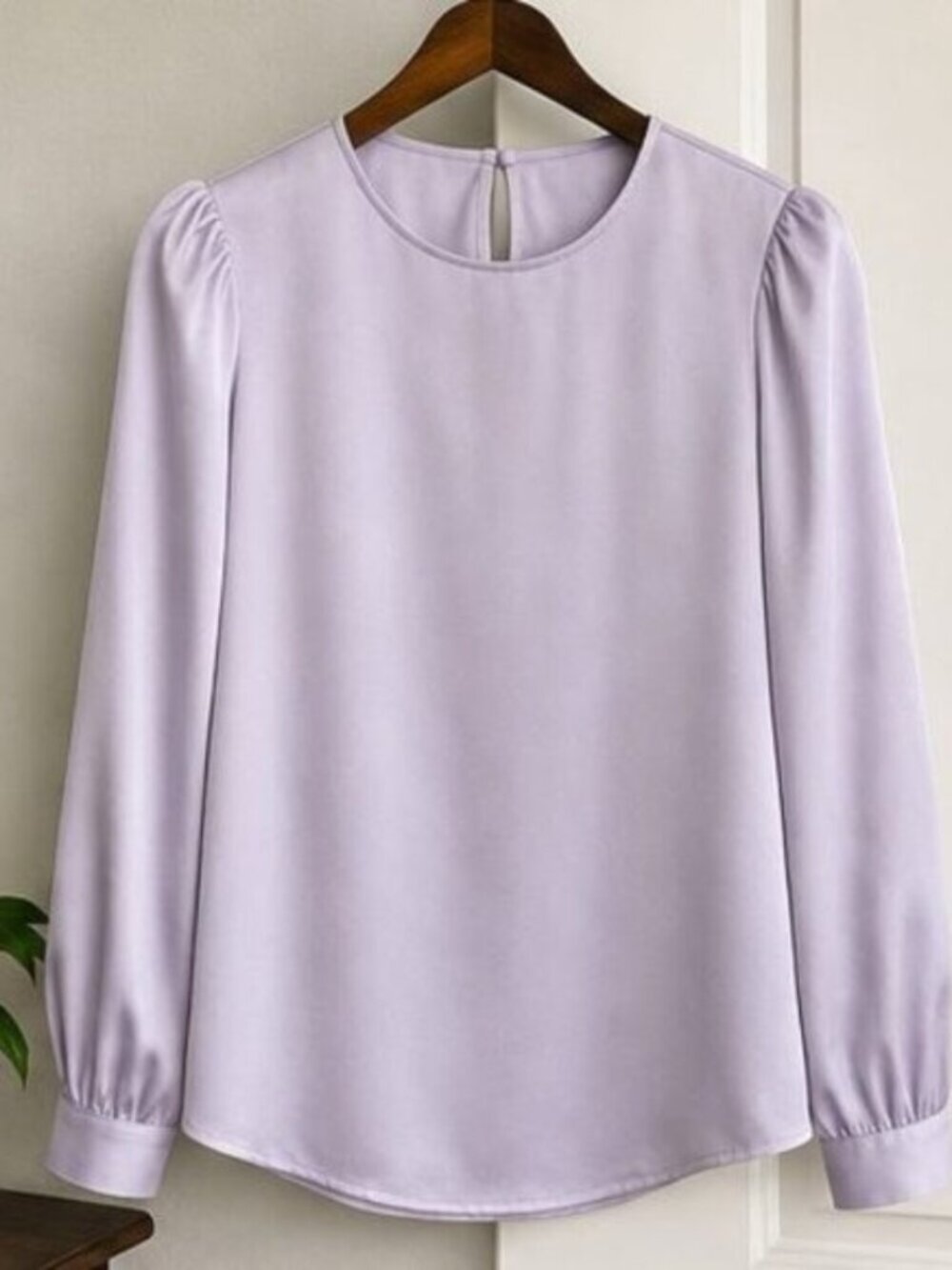 Lilac Puff Sleeve Top